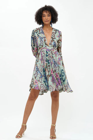 Oliphant V Neck Mini Dress