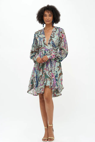 Oliphant V Neck Mini Dress