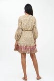 Oliphant Balloon Drop Mini Dress-Marchesa Olive