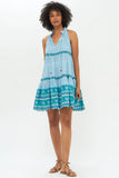 Oliphant Sleeveless Dress in Marley Blue